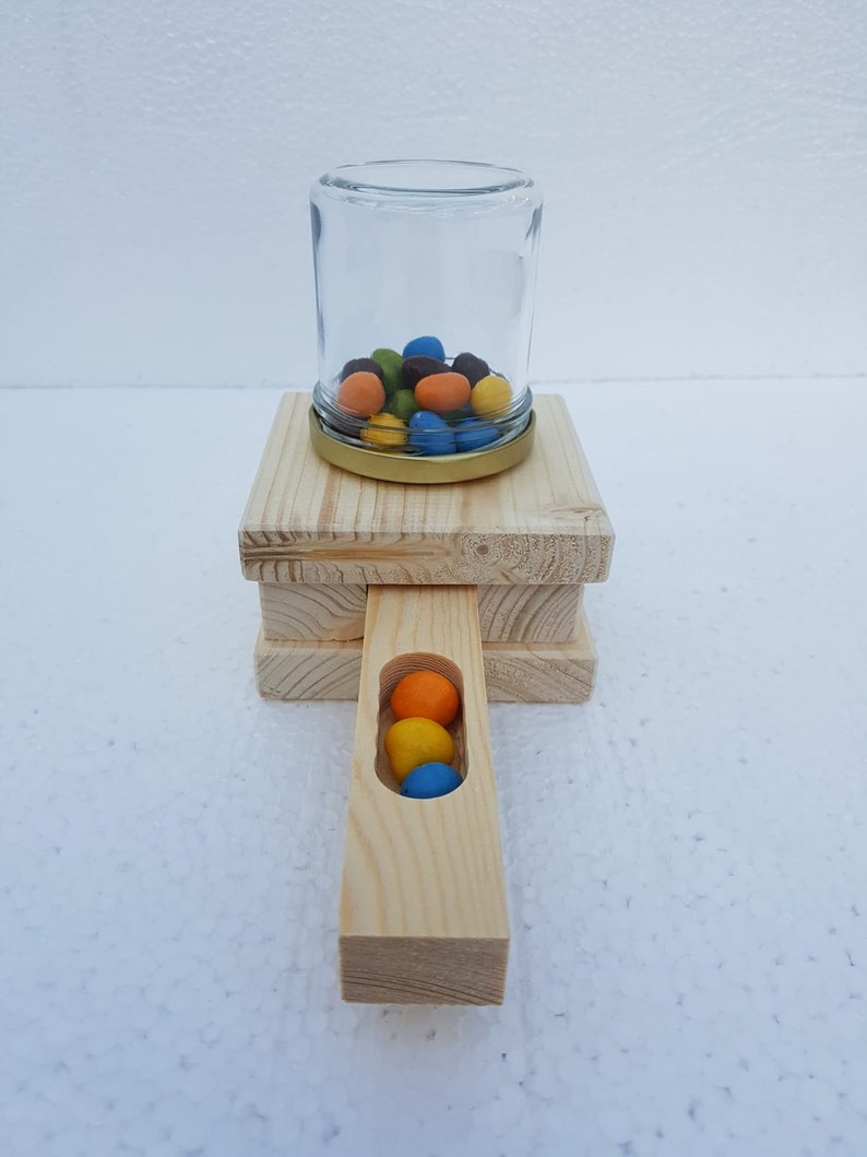 Wooden construction kit craft set wooden candy dispenser candy machine construction kit wooden construction kit gift idea for a child's birthday children image 3