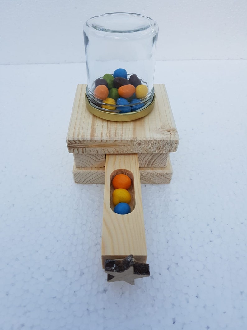 Wooden construction kit craft set wooden candy dispenser candy machine construction kit wooden construction kit gift idea for a child's birthday children image 5