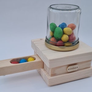 Holzbausatz-Bastelset- Bonbonspender aus Holz- Süßigkeitenautomat-Bausatz-Holzbausatz - Geschenkidee zum Kindergeburtstag - Kinder-