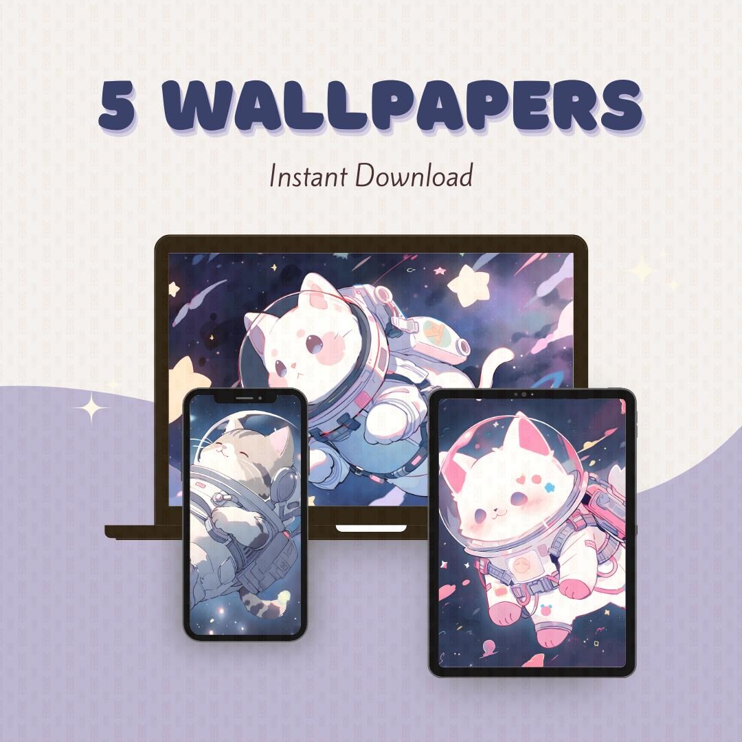 Cute Cat Galaxy Wallpaper Space Astronaut Wallpaper Phone Wallpaper ...