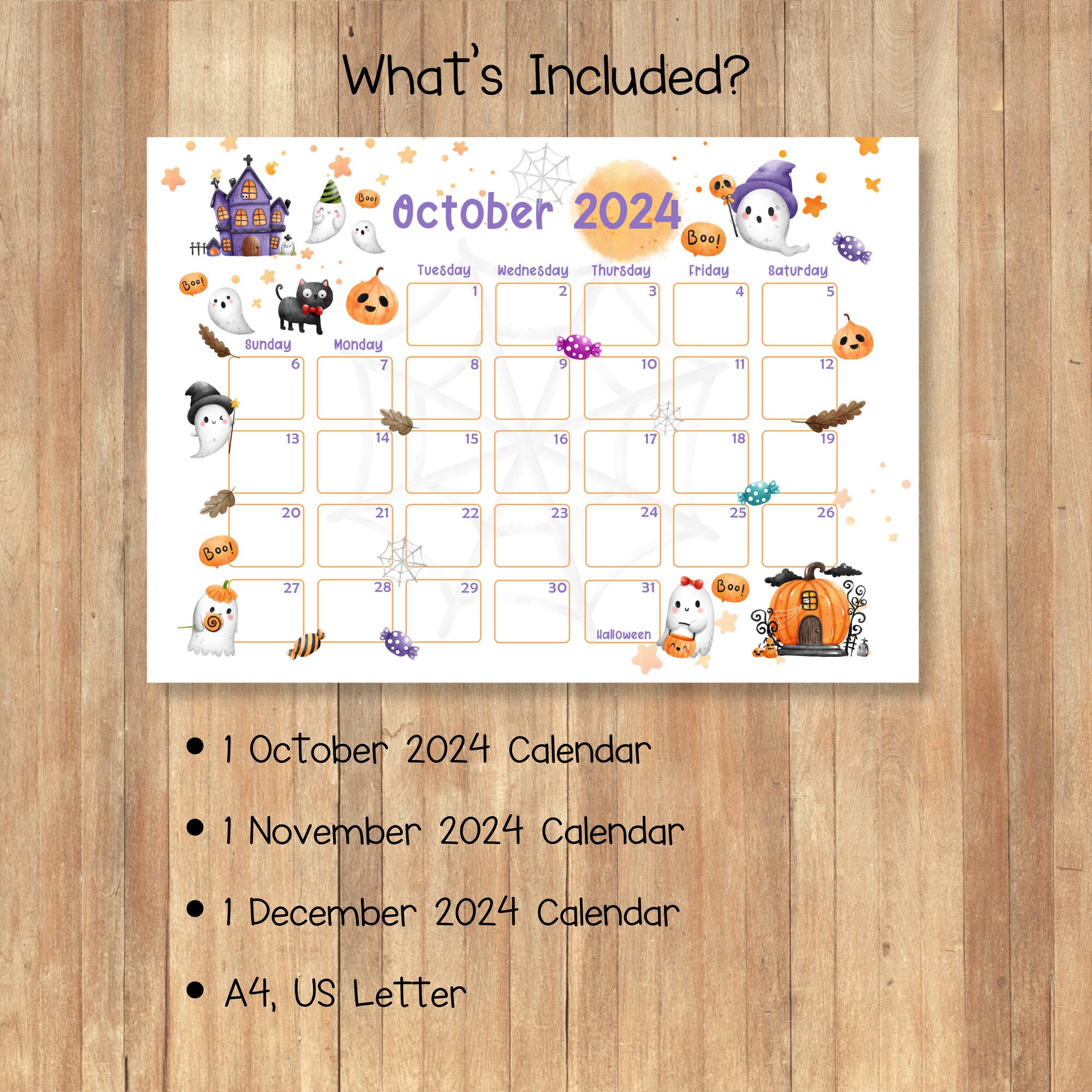 2024 Printable Calendars Kids - Il Fullxfull.5581948632 Ht3j 