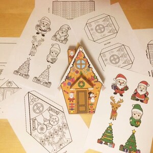 Printable Gingerbread House, Christmas Printables, Christmas Cutouts ...