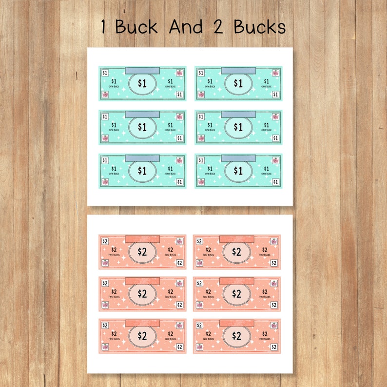 Printable Reward Mom Bucks, Editable Mom Bucks, Mom Bucks, Kids Play