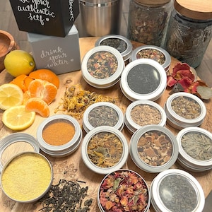 Tea Lover Blend Kit, Organic Loose Leaf DIY Tea Party Set