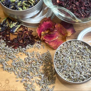 Lavender Flower, Organic Lavender Flower, 100% Natural Lavender Flower Tea, Tea Party Gift Set, Tea Lover Gift, Tea Sampler, Lavender Tea