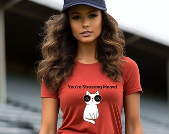 Camiseta de gato: ¡Me estás estresando! Regalo para amantes de las mascotas.