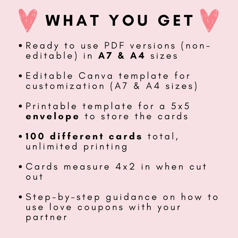 Printable Love Coupons, Christmas Gift, Birthday Gift, Love Voucher, Digital Download, Printable ...