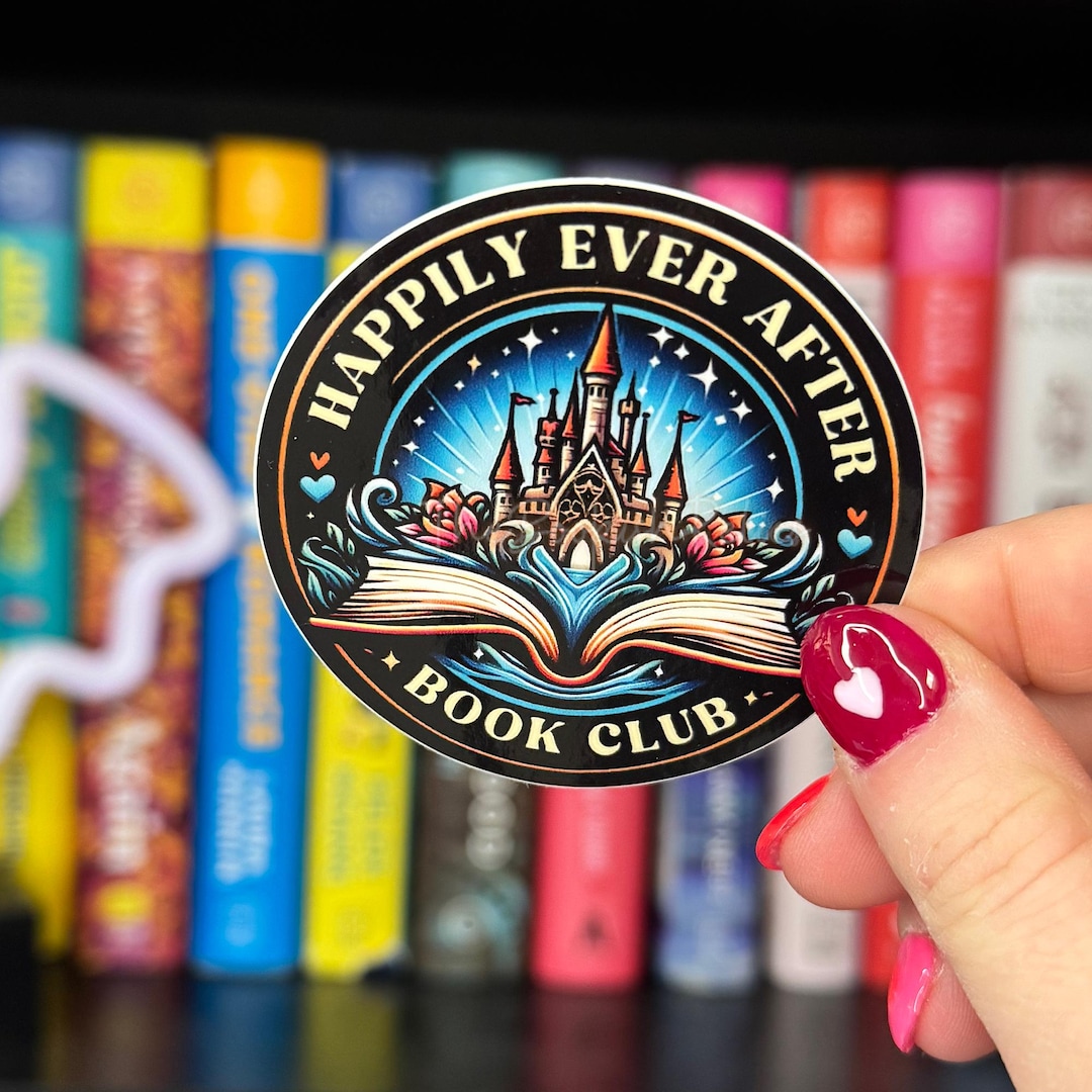 Happily Ever After Sticker, Book Club Vinyl Decal, Reading Accessories ...