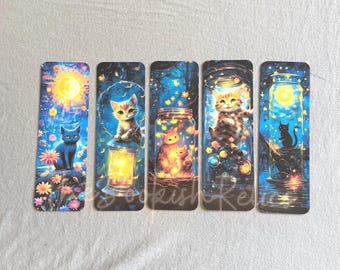 Laminated Cat Bookmarks, Reading Accessories