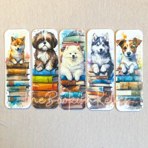 Dog Bookmarks, Dog Breed Bookmark, Animal book marks