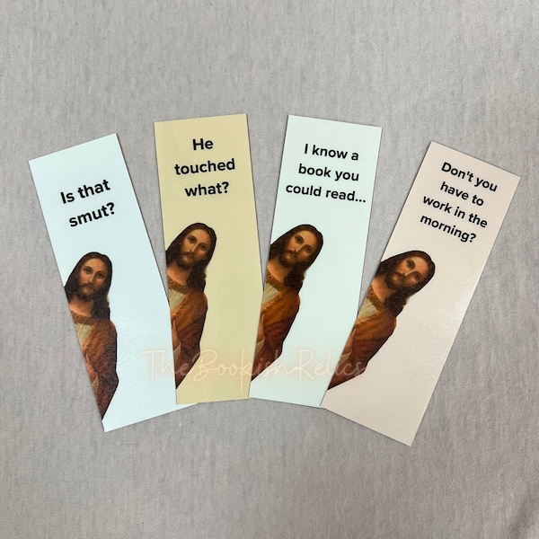 Jesus smut bookmarks, funny bookmark, smut book mark