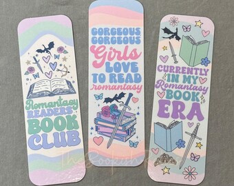 Romantasy Bookmarks, Laminated Cardstock Bookmark