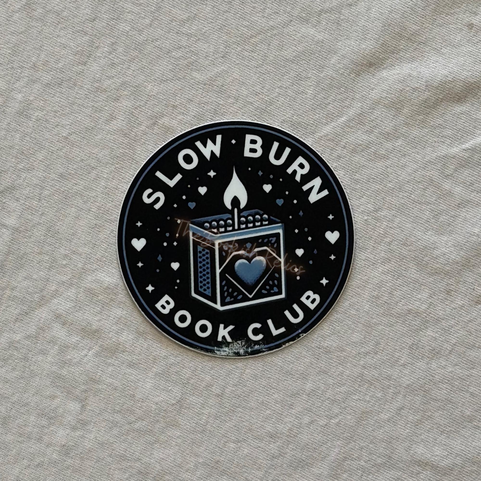 Slow Burn Stickers, Romance Vinyl Decal, Trope Sticker, Book Club ...