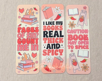 spicy book bookmarks, smut bookmark, romance bookmarks, reading accessories, bookish gifts