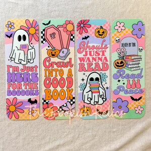spooky bookmarks, Halloween bookmark, fall, ghosts