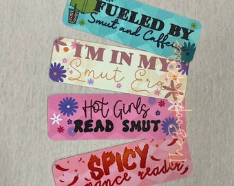 Smut era bookmarks, spicy romance readers bookmarks