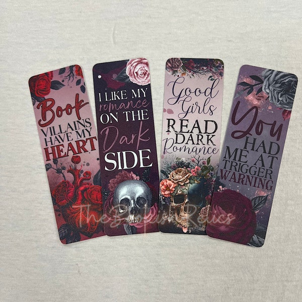 Book villain bookmarks, dark romance bookmark, good girl book mark