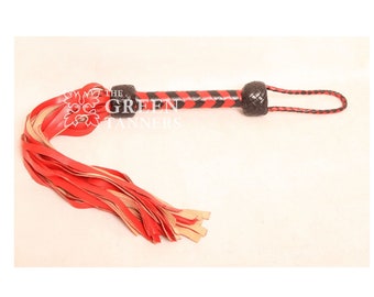 Fully Handmade & Genuine Cowhide Leather Flogger, Heavy Duty 36 Falls Flogger, BDSM Couples Sex Toy Heavy Duty Thuddy Flog Whip, Mature