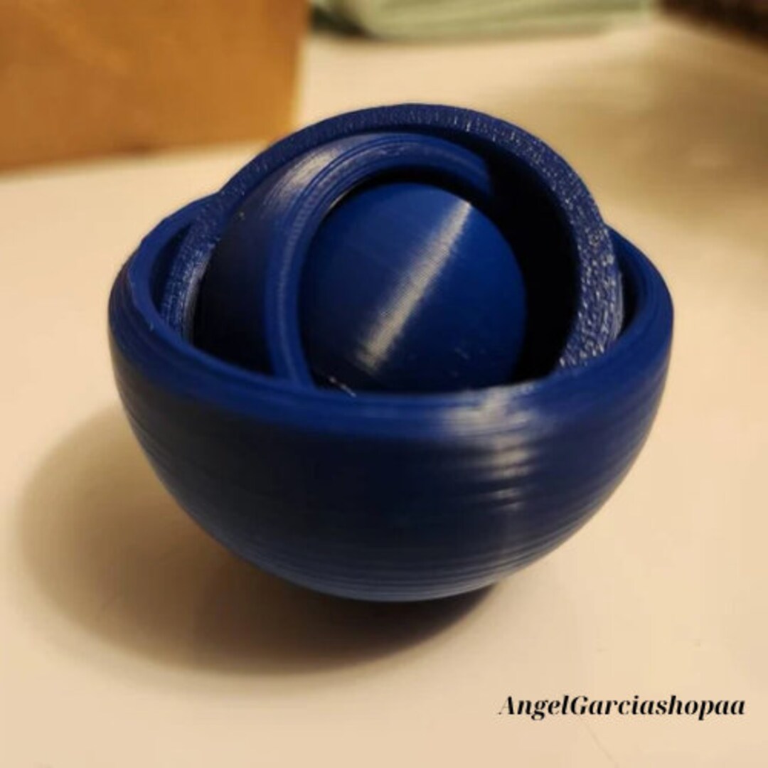Gyrosphere Stress Relief Desk Toy Weighed Gyroscope Fidget Etsy