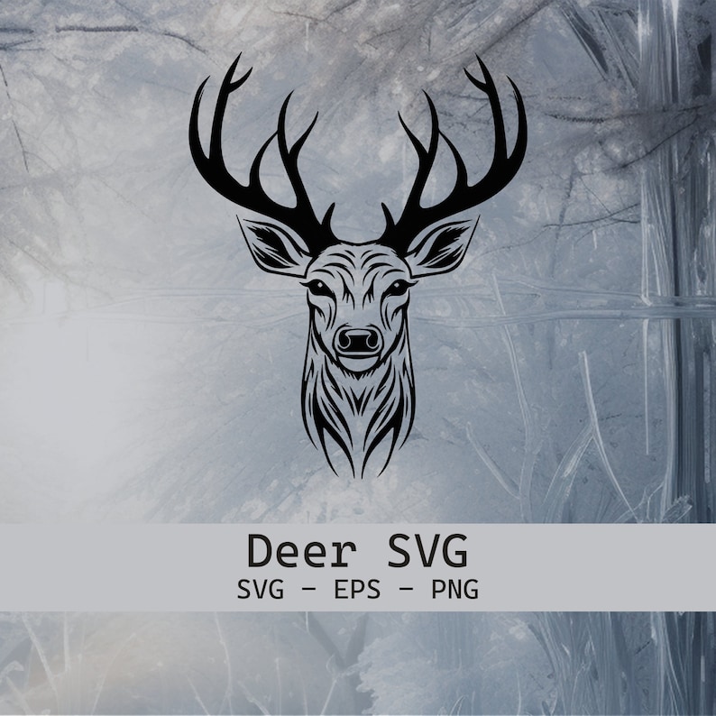 Deer - Stag SVG | Digital File | Svg + Eps + Png Instant Download - Etsy
