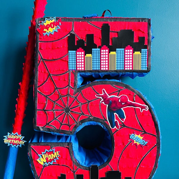 Spiderman themed pinata