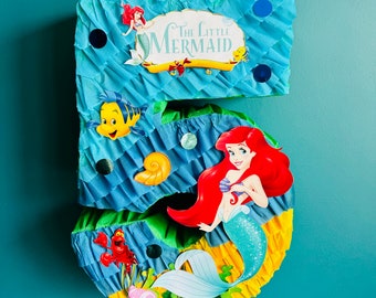 Ariel themed pinata Little Mermaid