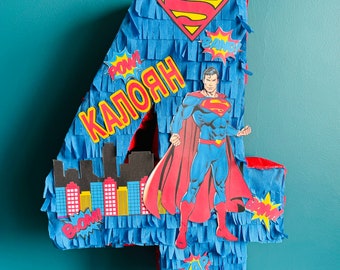 Superhero inspired pinata