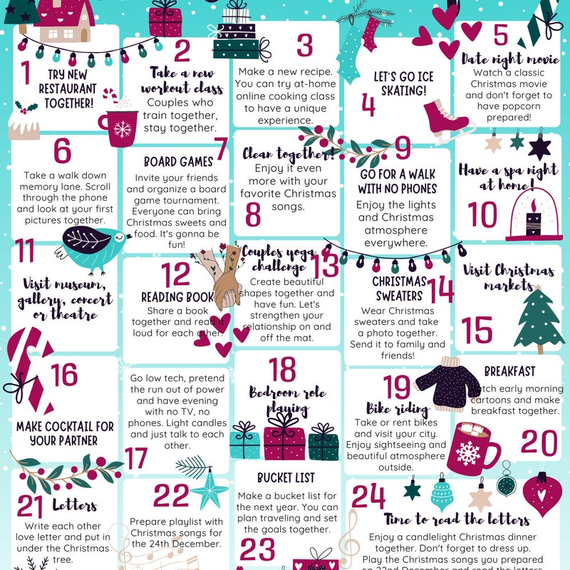 Naughty Advent Calendar Etsy