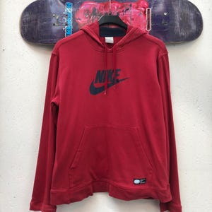 Nike Red Hoodie Sweatshirt