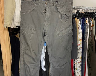 Pantalon cargo G-Star vintage Gris Homme 32 ans 2000