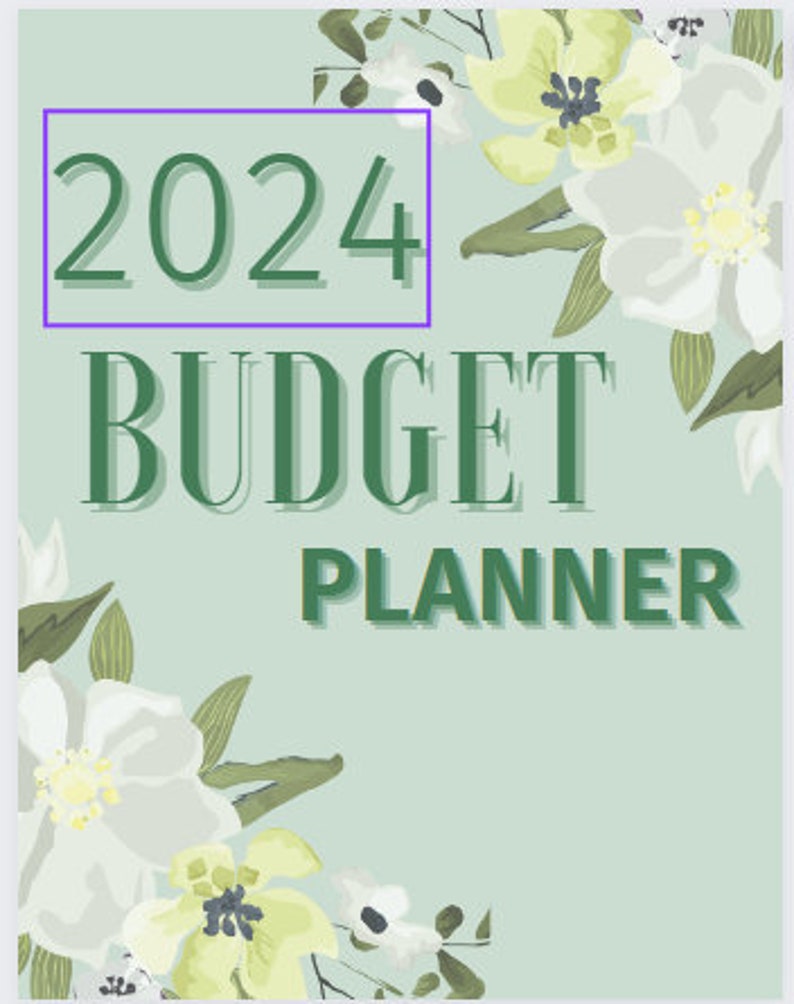 Budget Planner Canva Template for 2024 Printable Planner Template