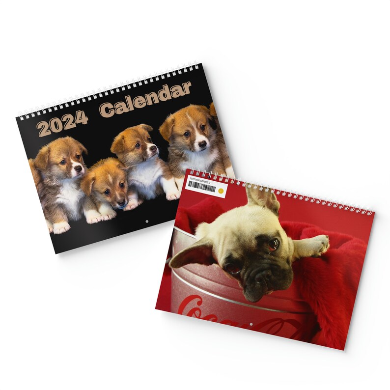 Standard Wall Calendar 2024, Dog Wall Calendar 2024 Wall Calendar Etsy