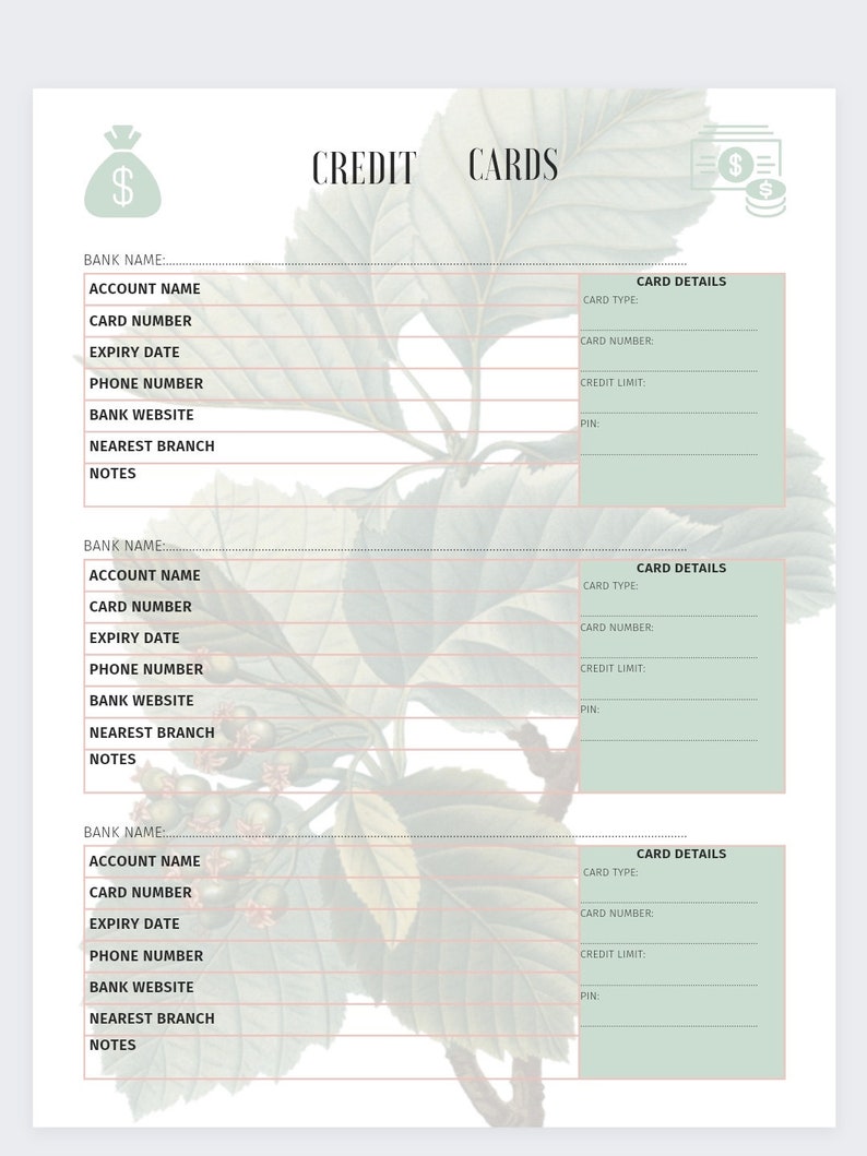 Budget Planner Canva Template for 2025 Printable Planner Template