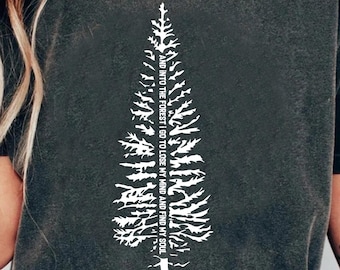 Cool Pine Tree T-Shirt, Trendy Adventure Awaits Mountain Shirt, Wild Life Hiking Forest Tee, Family Camp Outdoors Nature Vacation Travel Tee
