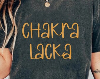 Camiseta divertida de Yoga Chakra Lacka, camisa de entrenamiento para amantes del yoga de meditación positiva, traje de yoga clase instructora de fitness mujeres Yoga Yogi Tee regalo