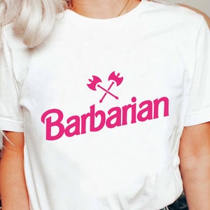 D&D Barbarian Shirt, Custom Personalized DnD TShirt, Dungeons and Dragons Class Inspiration T-Shirt, Christmas Birthday Gift For Him/Her Tee