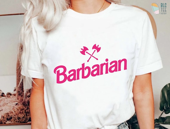 D&D Barbarian Shirt, Custom Personalized DnD TShirt, Dungeons and Dragons Class Inspiration T-Shirt, Christmas Birthday Gift For Him/Her Tee