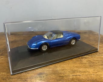 FERRARI DINO 246 GTS 1973 - mounted in display box, 1:43 scale model by Dinky, unique Birthday gift (691)