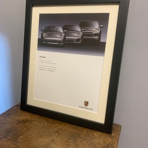 PORSCHE 2003 Original gerahmt Werbewand Kunstdruck Poster, Geburtstagsgeschenk für Porsche Auto-Enthusiasten (A131)