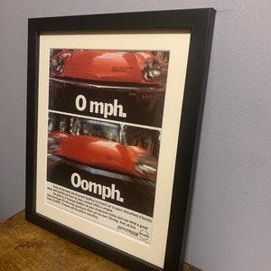 TRIUMPH SPITFIRE Original 1979 gerahmte Werbewand Kunst Druck Poster, Geburtstagsgeschenk für Oldtimer-Enthusiasten, Manneshöhle (A83)