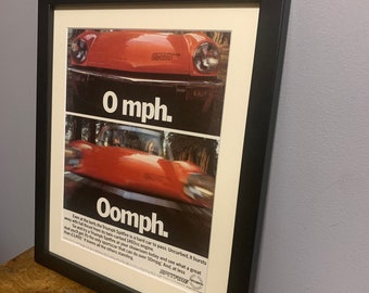 TRIUMPH SPITFIRE Originale 1979 Poster pubblicitario con stampa artistica da parete incorniciata, regalo di compleanno per appassionati di auto d'epoca, caverna dell'uomo (A83)