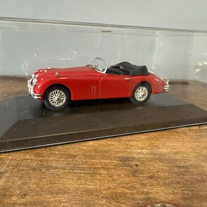 JAGUAR XK 150 Convertible - Red - mounted in display box 1:43 scale model by Atlas, Birthday gift (514)
