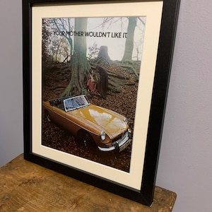 MGB 1971 Framed original advertising wall art print, Birthday gift for MG car enthusiasts,  home office, man cave (A49)