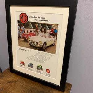 MGB Original 1964 Original Werbewand Kunstdruck, besonderes Geburtstagsgeschenk für MG Fans (A284)