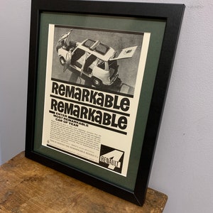 RENAULT 4 1962 Framed original advertising wall art print poster Birthday gift classic car enthusiasts (A154)