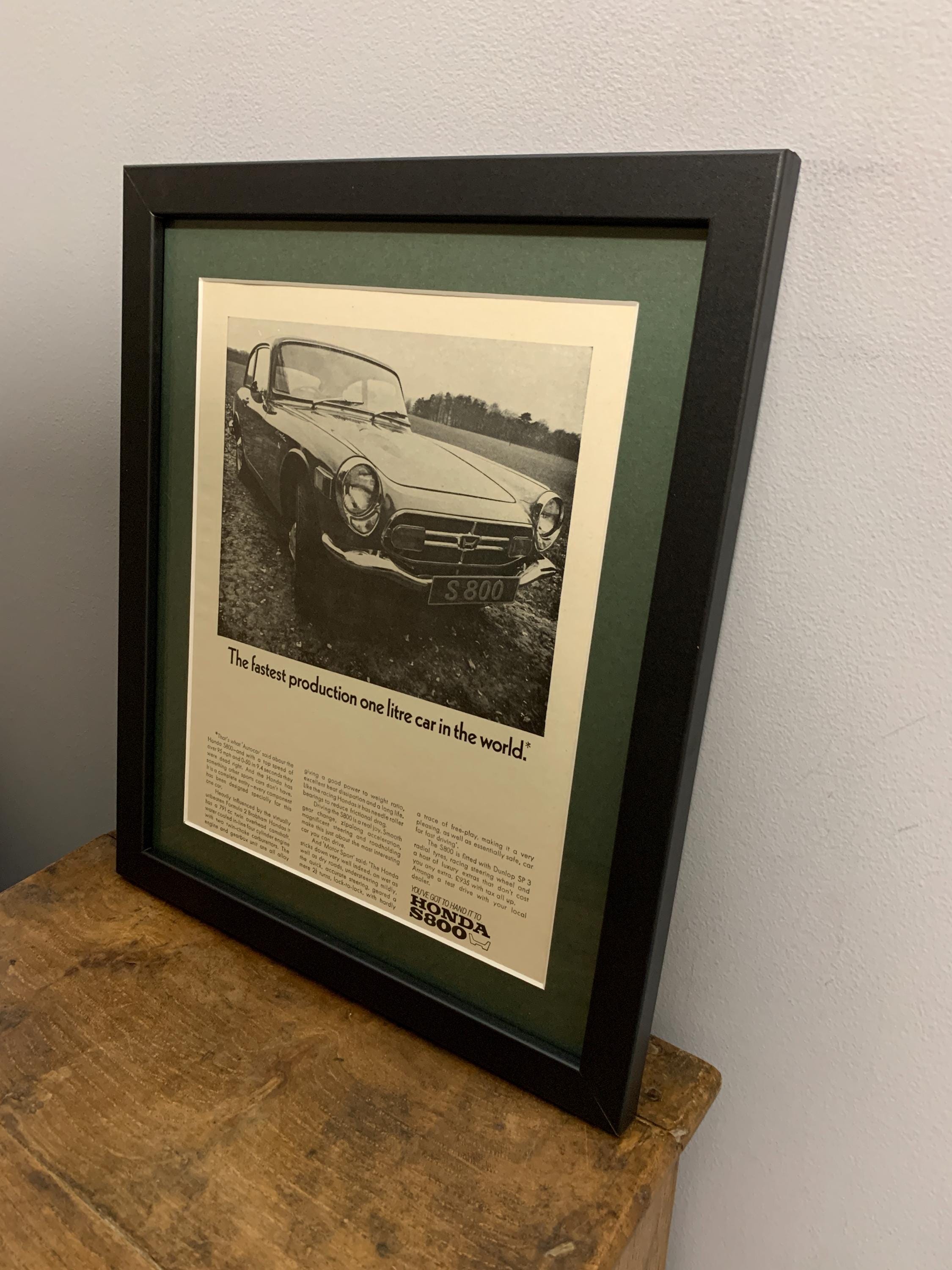 Honda S800 Poster NSX 0 HONDA to Motorcycle Classic From Vintage