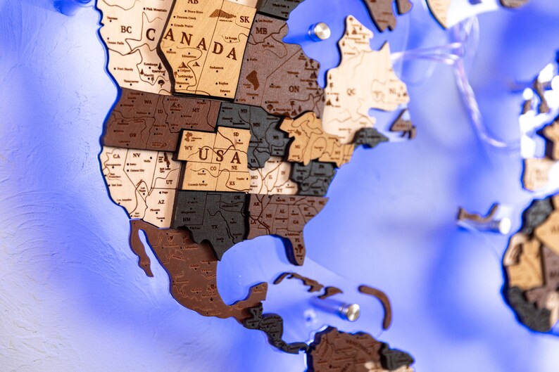 3D Wooden World Map Push Pin - Il 794xN.5727891349 Pacf