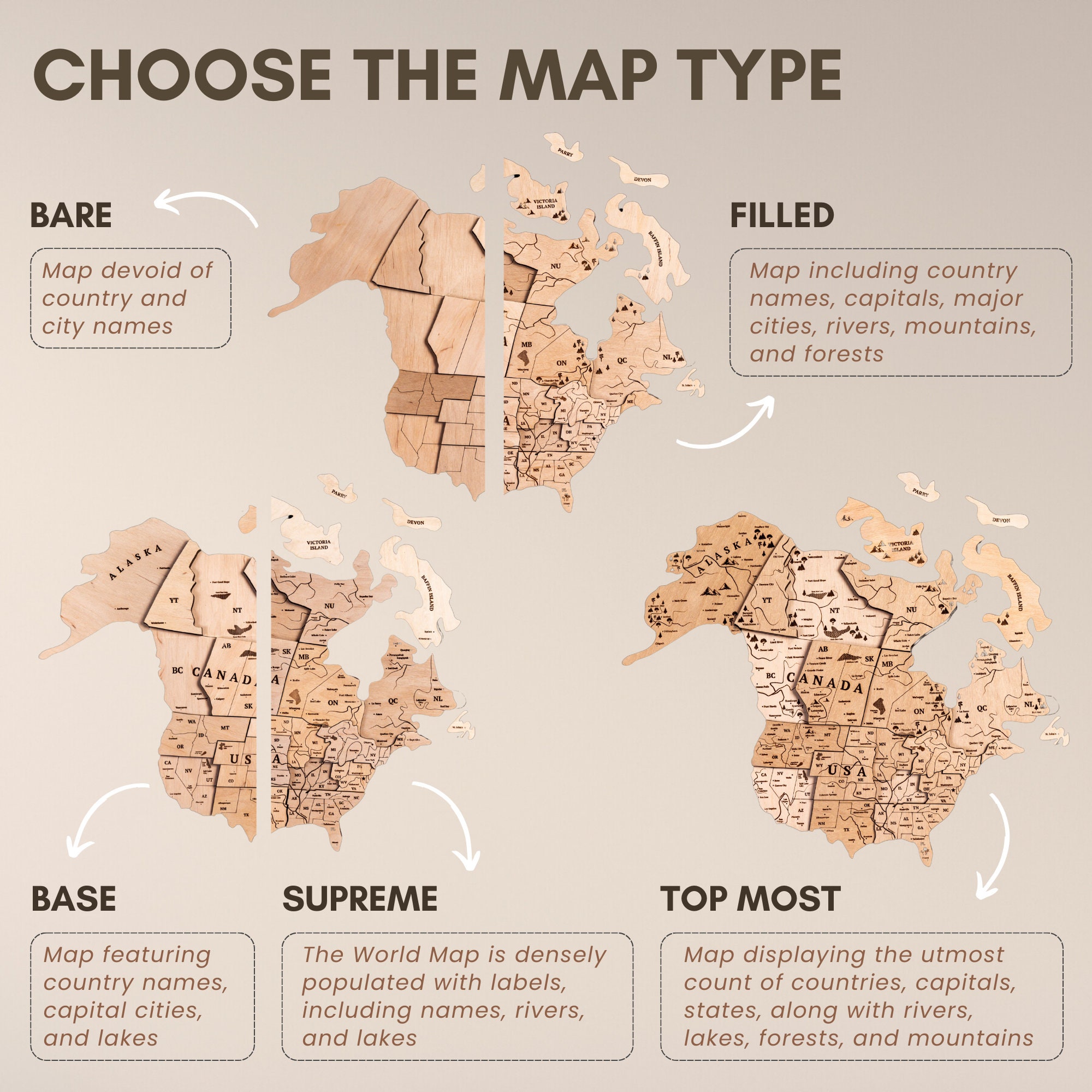 Cork Map Wall Art Push Pin Adventure - Il Fullxfull.5664217028 8wpq 