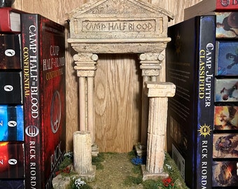 Camp Half Blood Archway - Percy Jackson Inspired Bookend / Booknook / Mini Sculpture.