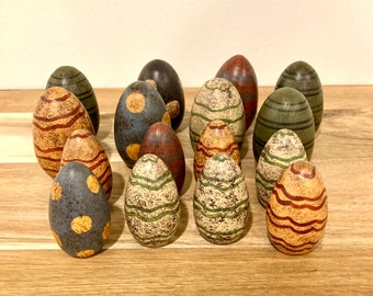 Folk Art Wooden Eggs (16 eggs)